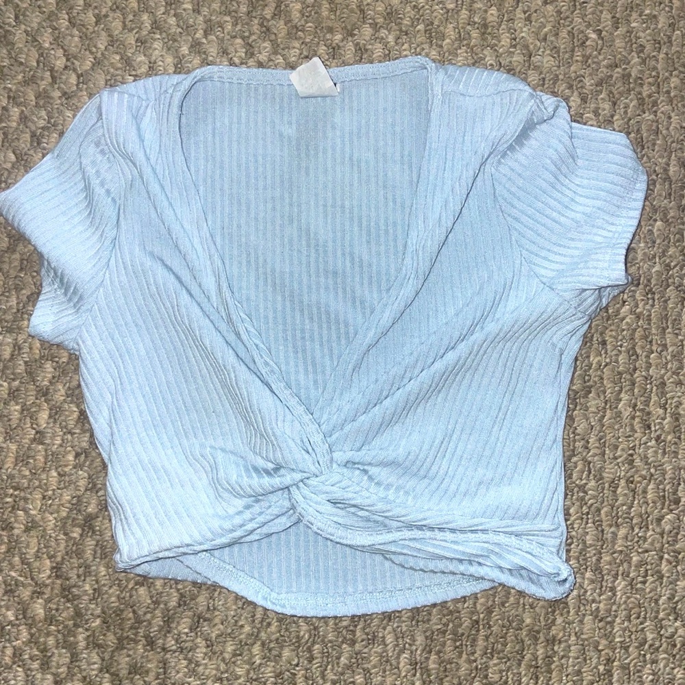 Blue Windsor Cropped top